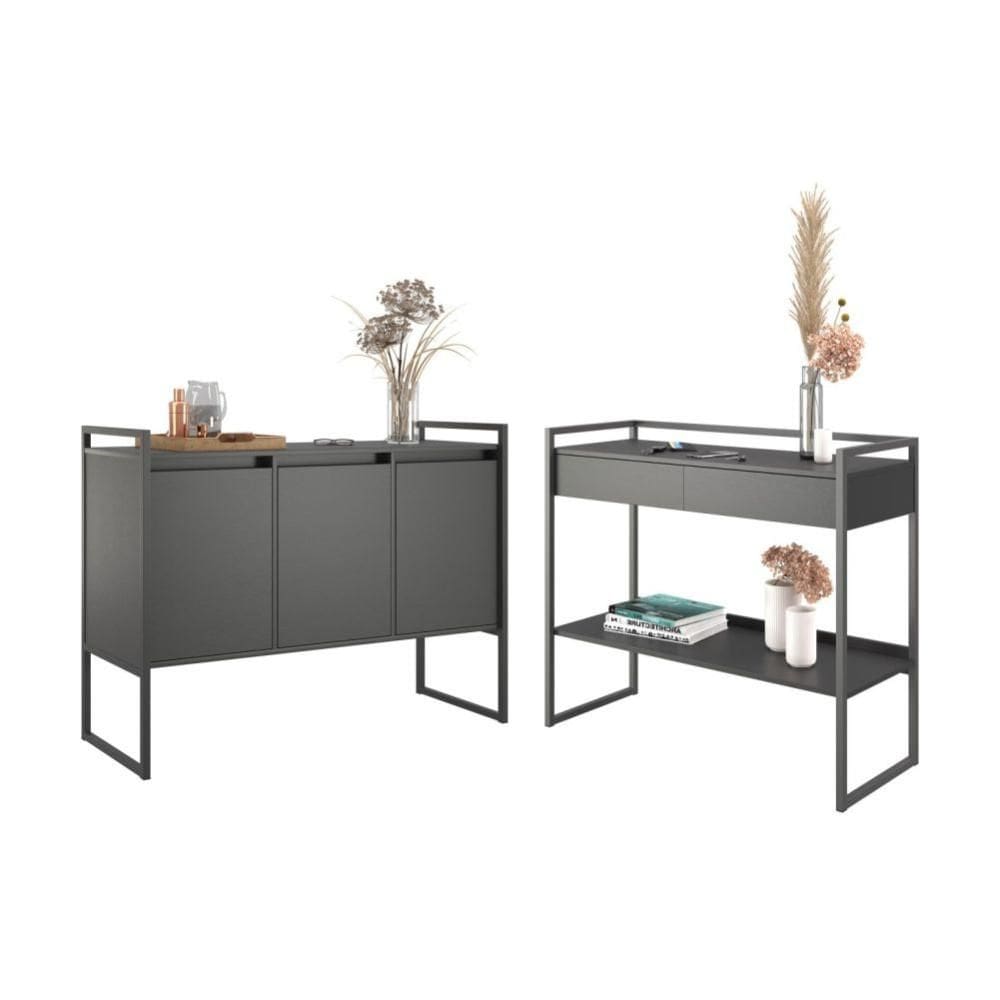 Conjunto Buffet E Aparador Industrial