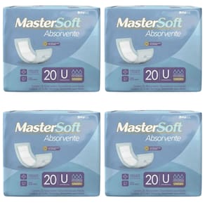 Kit 4 Pacotes Absorvente Geriátrico Dry Economics Unissex 80 Unidades
