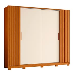 Guarda Roupa Jacarandá 4 Portas Cinamomo/Off White (Flex) - ABZ