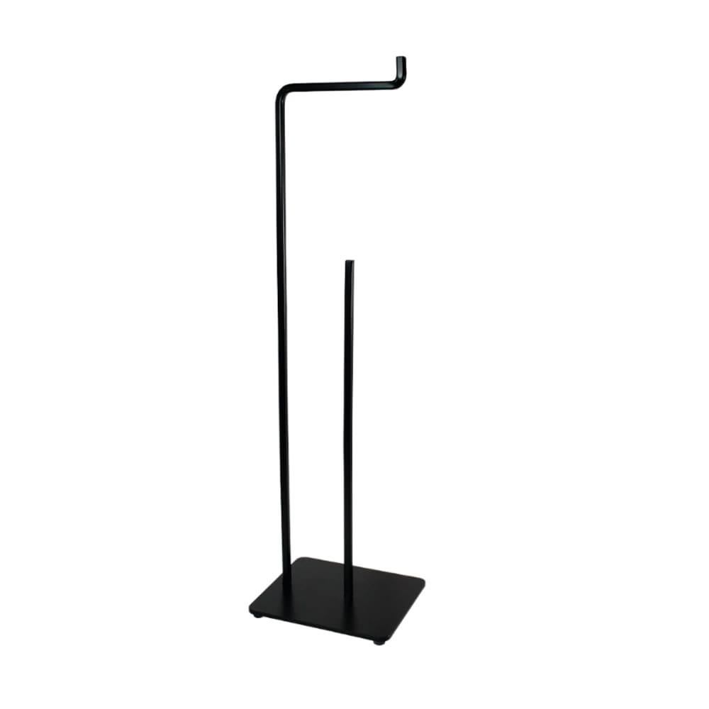 Suporte para Papel Higiênico de Chão Preto Fosco Future