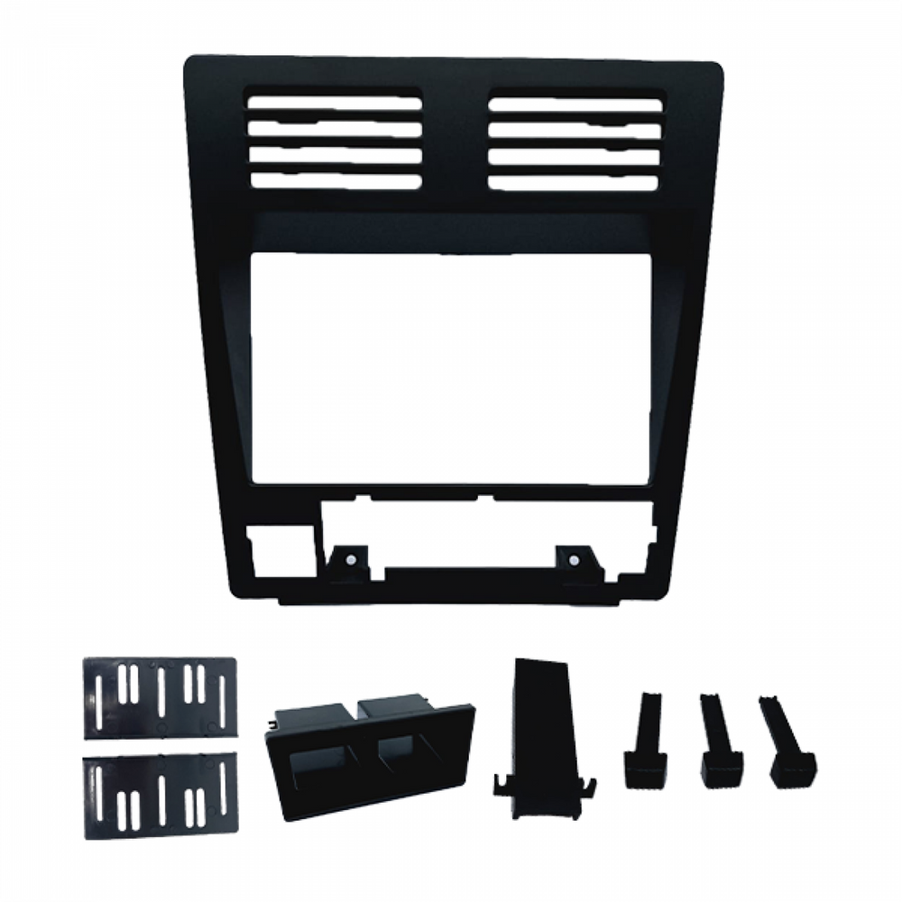 Moldura 2 Din MP5 Gol Quadrado CL, Voyage e Parati CL, Saveiro CL - Preta