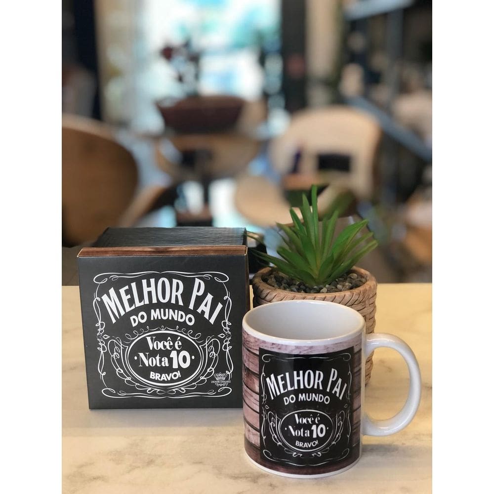Caneca em Cerâmica  Pai Nota 10 - 300ml