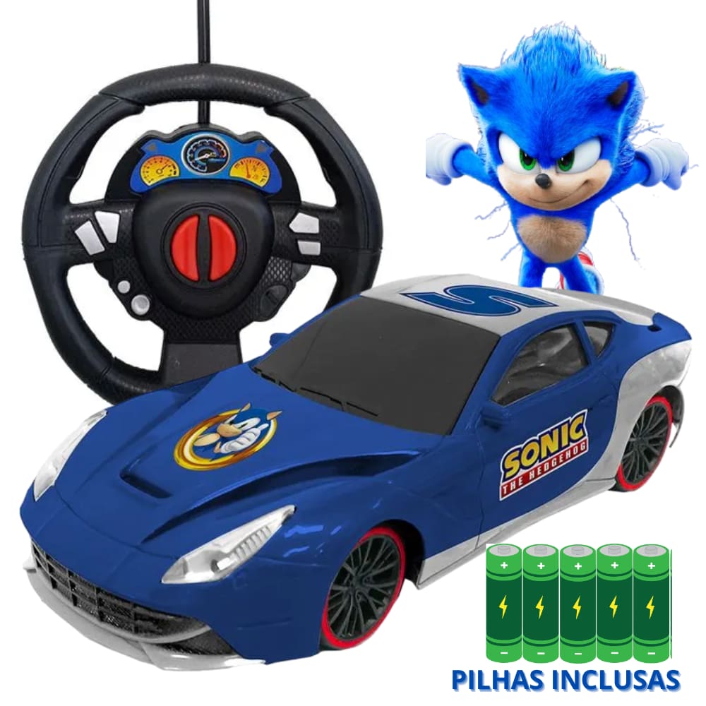 Carrinho do Sonic de Controle Remoto Volante Autoracing
