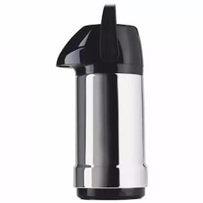 Garrafa Térmica Exclusiva 1 Litro Aço Inox Preto - Soprano