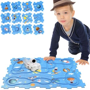 Conjunto de quebra-cabeça Track Play Wismika Educational Plastic Jigsaw