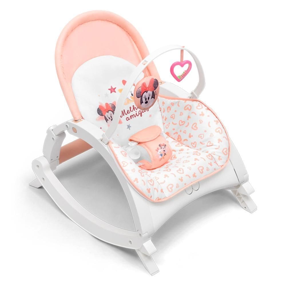 Cadeira De Descanso E Balanço Bebê Musical Minnie Multikids