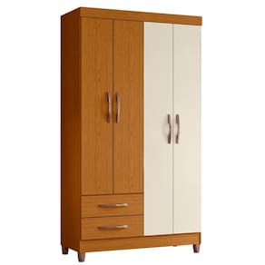 Guarda Roupa Âmbar 4 Portas Cinamomo/Off White - ABZ