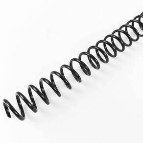 Bobinas de encadernação em espiral de plástico Binditek 10 mm, pacote com 100 unidades, pretas