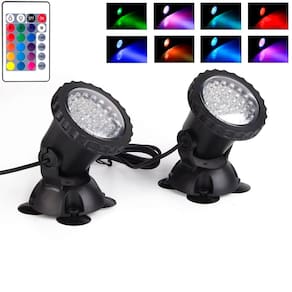 Luzes LED subaquáticas para lagoas SHOYO, conjunto de 2 que mudam de cor