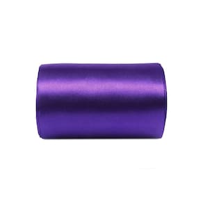 Tecido de cetim Ribbon YYCRAFT, 8 cm de largura, 50 m, roxo, 2 rolos