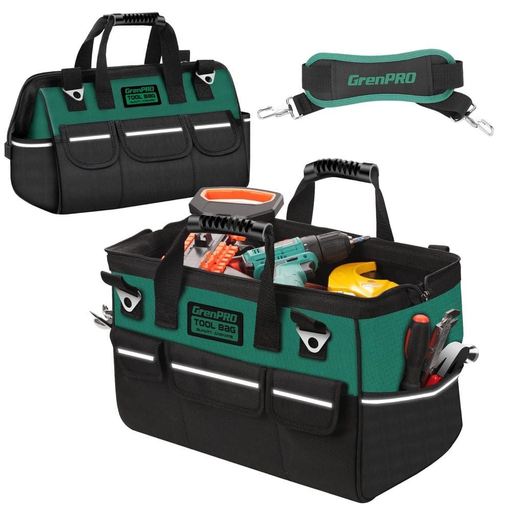 Bolsa de ferramentas GRENPRO 45 cm com alça ajustável à prova d`água