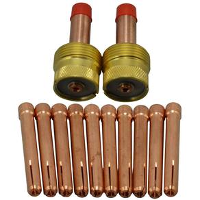 Kit de lentes a gás para tocha de soldagem TIG RIVERWELD 45V116 10N23 1,6 mm