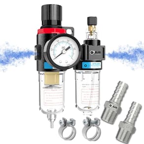 Kit Filtro De Pressão Com Conectores Para Compressores De Ar