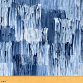 Tecido Erosebridal Blue Ombre Geométrico Impermeável de 1 jarda