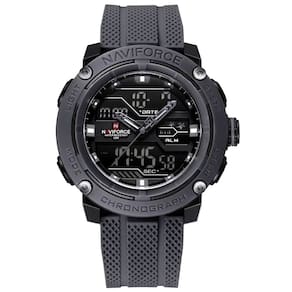 relógio esportivo masculino dupla exibição de quartzo pulseira  silicone 5atm a prova d´agua