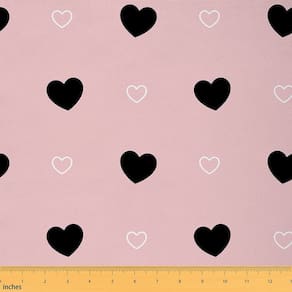 Tecido Erosebridal Cute Heart Pattern, estofamento feminino, 1 m