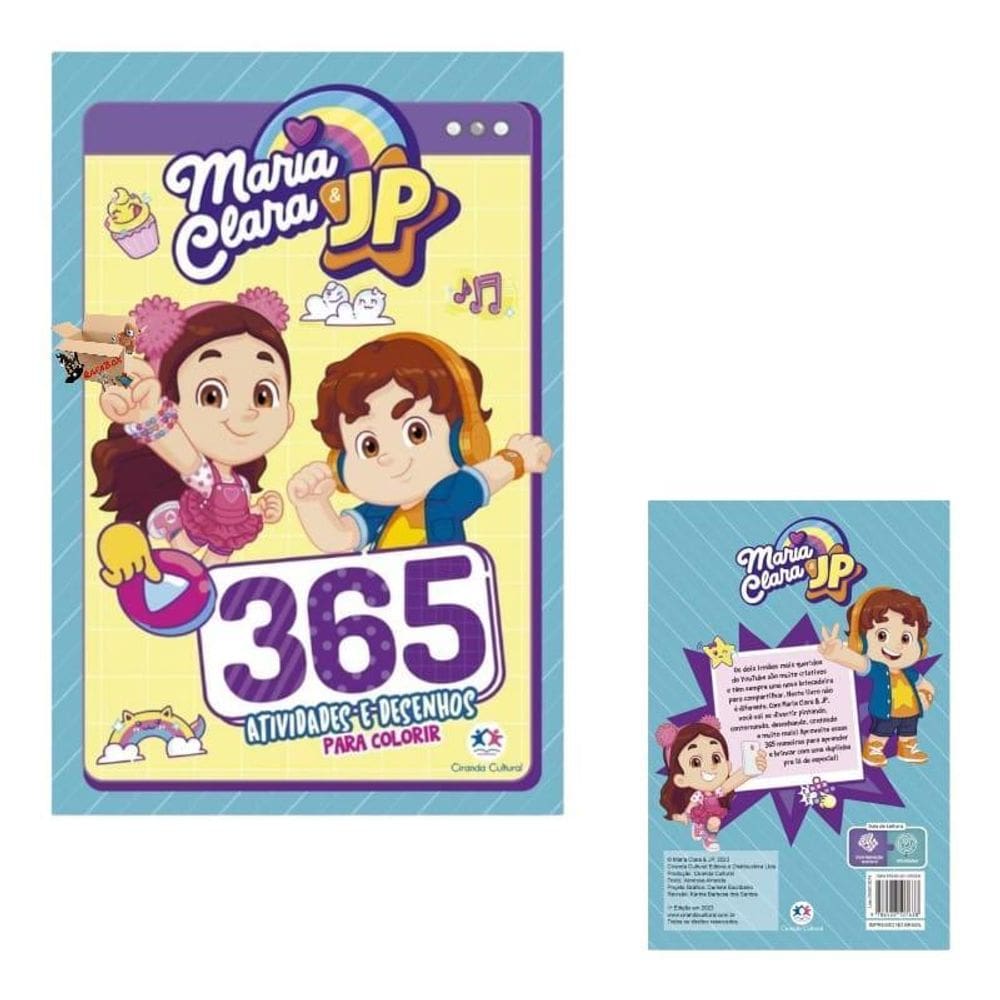 Livro Infantil 365 Atividades E Desenhos Para Colorir