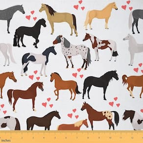 Tecido Erosebridal Horse Upholstery Farm Waterproof de 1 jarda