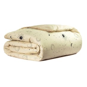 Capa Duvet Para Edredom King Essencialle Com Ziper 1 Peça - Sol E Lua