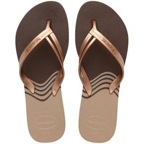 Chinelo Havaianas Elegance Print Feminino - Marrom