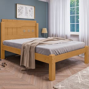 Cama de Casal com Cabeceira Itajobi Naturalle