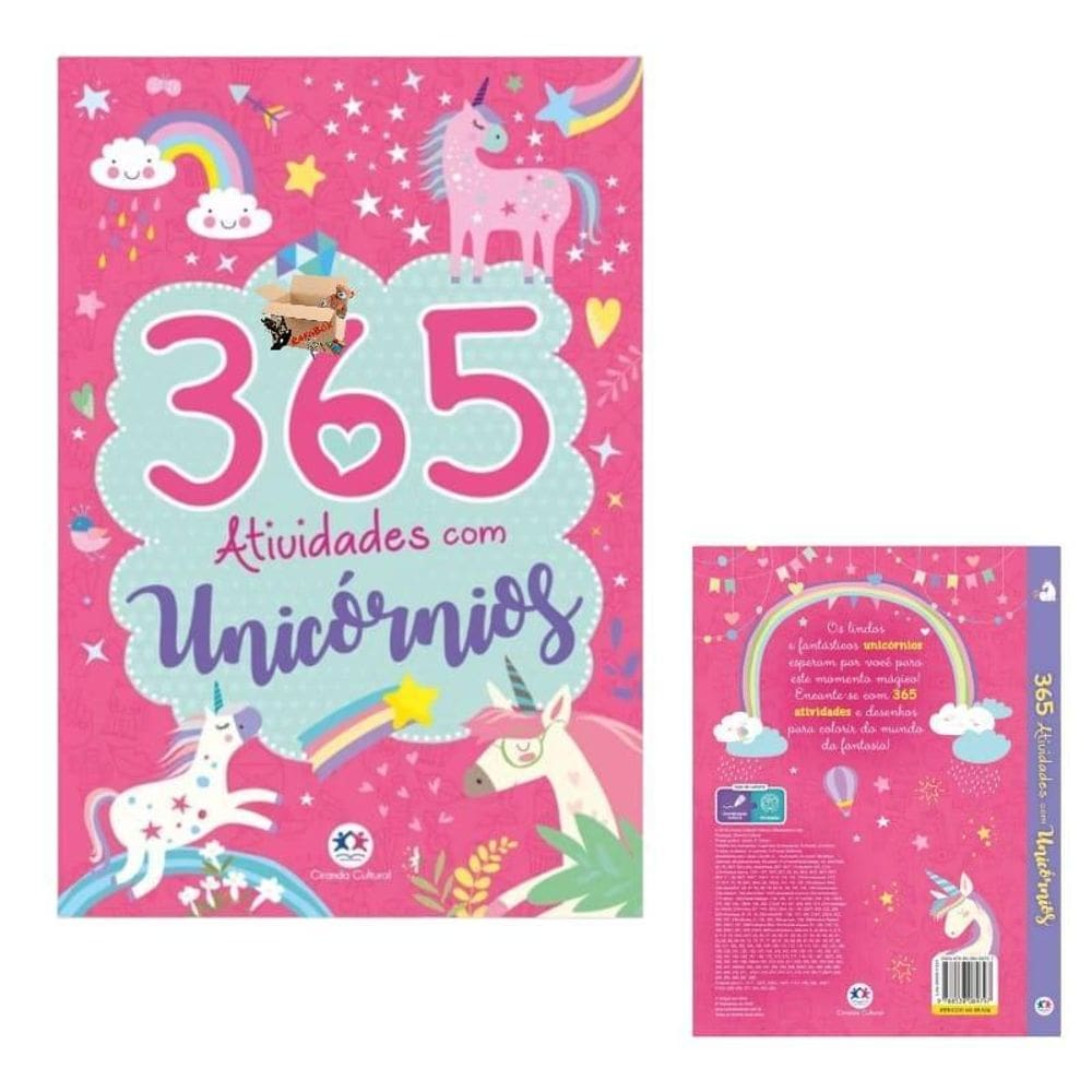 Livro Infantil 365 Atividades E Desenhos Para Colorir