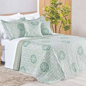 Cobre Leito King Top Line Estampado 180 Fios 3 Peças - Lotus