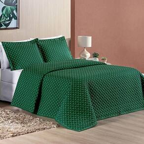 Cobre Leito King Amarilis Micropercal 200 Fios 3 Peças - Esmeralda