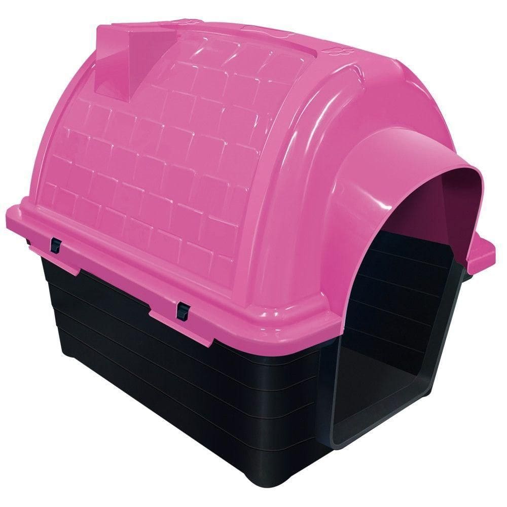 Casinha Pet Raças Médias N4 Iglu Para Cachorro Rosa