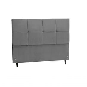 Cabeceira Casal King Size 195 Cm New Civic Chumbo Para Cama Box Estofada