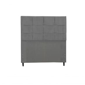 Cabeceira Solteiro 94 Cm Hylux Chumbo Para Cama Box Estofada