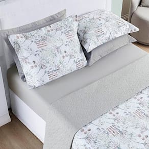 Cobre Leito Queen Cotton Select Dupla Face 200 Fios 3 Peças - Protea