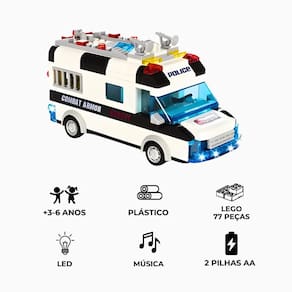 Brinquedo Blocos De Construção Carro Ônibus Escolar