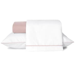 Jogo De Lençol Solteiro Linea Percal 200 Fios 3 Peças - Rose