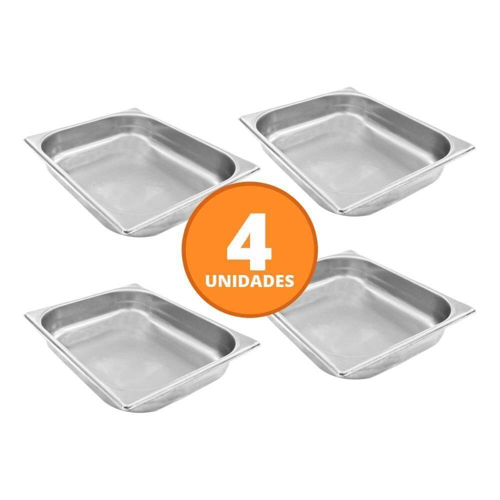 Kit - 4 Cuba Inox Gn 1/2 Fria 325x265x60 - Venâncio