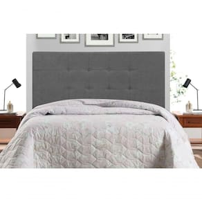 Cabeceira Casal 144 Cm Maveric Chumbo Para Cama Box Estofada