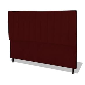 Cabeceira Estofada Box Solteiro Encosto Para Cama Corola 94x126 Marsala
