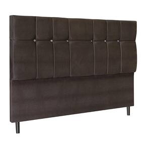 Cabeceira Audi X1 Marrom Estofada Para Cama Box Solteiro 94cm Quarto Luxo