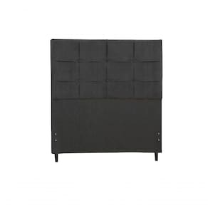 Cabeceira Estofada Box Solteiro Encosto Para Cama Hylux 94x126 Preto