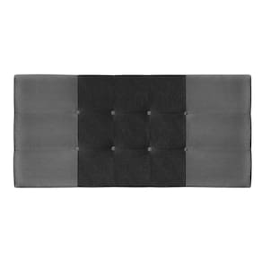 Painel Estofado Mini Cooper 164 Cm Cama Box Quarto Casal Queen Size Suede Cinza/preto