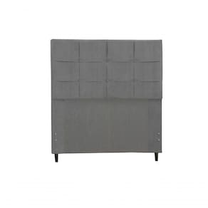 Cabeceira Estofada Box Solteiro Encosto Para Cama Hylux 94x126 Chumbo