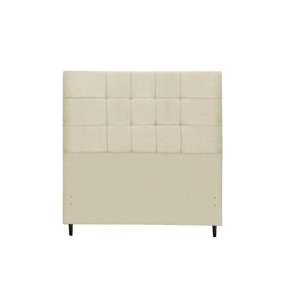 Cabeceira New Maveric Estofada Com Botão De Tecido Para Cama Box Solteiro 94cm New Foam