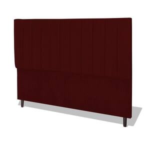 Cabeceira Estofada Box Casal Encosto Para Cama Corola 144x126 Marsala
