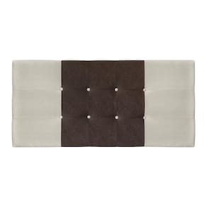 Painel Estofado Mini Cooper 164 Cm Cama Box Quarto Casal Queen Size Suede Bege/marrom