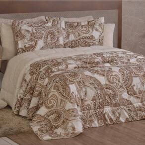 Edredom King Coberdrom Top Line Estampado Hipercal-sherpa 3 Peças - Malaga