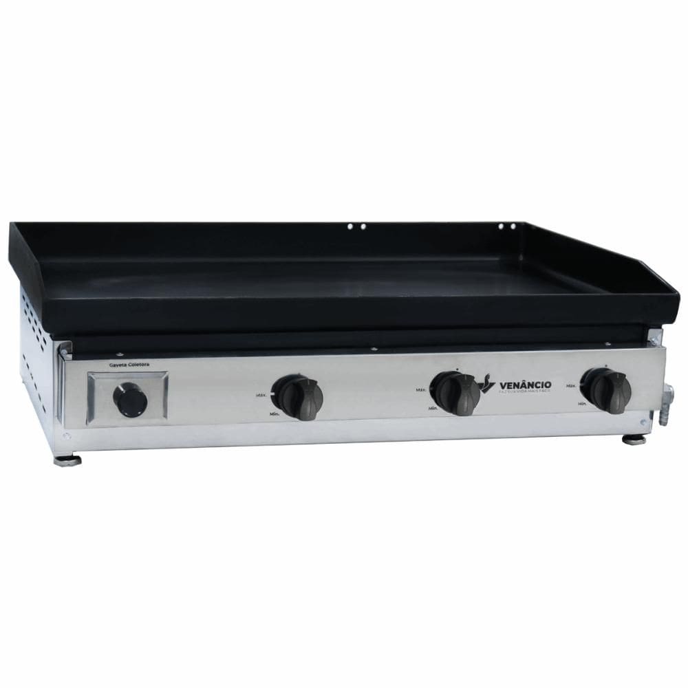 Chapa Bifeteira Venâncio Deguste Luxo Em Inox A Gás Baixa Pressão C80 4,76MM 49803
