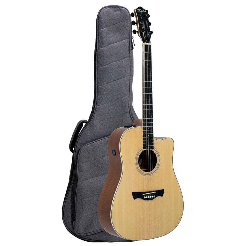 Violão Eletroacústico Tagima Collection Folk Sunset EQ Aço Com Capa