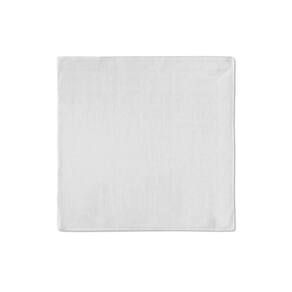 Kit 2 Guardanapos em Tricoline Liso 43x43 + 2 Argolas Branco