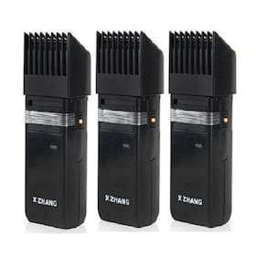 Kit 3 Barbeador Raymonda Cabelo, Barba e Bigode Xt-389 3W Lamina Inox Recarregavel 2V
