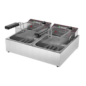 Fritador Fritadeira Tacho Fritura 2 Cuba Elétrico Monofásico 6l Frce6 Metalcubas 127v 127v